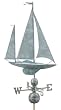 36" Grand Luxury Blue Verde Nautical Large Sailboat Weathervane