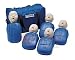 CPR Prompt (5 Pack) BLUE Infant Manikins w/50 Lung Bags, Nylon Carry Case & Tool - LF06050U