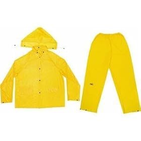 CLC Rain Wear R106L .10MM 3-Piece PVC Rain Suit - Large