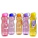 1 Liter Colorful Water Bottle with Attached Cap- Yellow Only