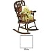 Angel Line Jenny Lind Rocking Chair Finish: White