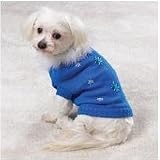 East Side Collection Blue Bijou Dog Sweater - X-large