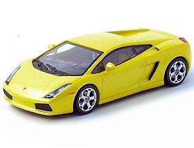 Childrens Toyshop  Toys : Die-cast Model Lamborghini Gallardo (1:64 scale in Yellow)