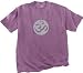 OM Symbol Yoga Meditation Pigment Dyed T-shirt - Plumb Color Image