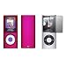 All Products : Premium Hot Pink Rubberized Snap-On Cover Hard Case Cell Phone Protector + Crystal Clear Screen Protector for Apple iPod Nano 8GB 16GB 4th Generation