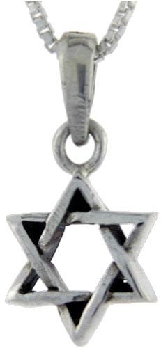 Sterling Silver Star of David Pendant