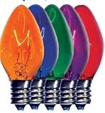 C7 Replacement Bulbs - Set of 5 - Christmas Lights / Night Lights