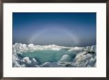 A strange halo appears on the horizon of the icy Arctic environment Photography Framed Art Poster Print by Norbert Rosing, 29x21