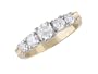 Dayra 14K Gold Semi-Eternity Diamond Ring