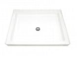 American Standard 4834.ST.020 Single-Threshold 48-by-34-Inch Shower Base with Integral Water Retention and Tiling Flange, White