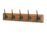 Leksvik Stained Coat Garment Hat Rack 5 Hooks