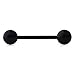 Ruifan 14G 16mm Assorted Bright Color Flexible Acrylic Shaft Straight Tongue Rings Barbells or Nipple Piercings Pack of 6