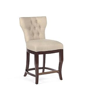 Harrow Leather Counter Height Bar Stool (24"H seat) - Satchel Leather (Quick Ship) - Frontgate