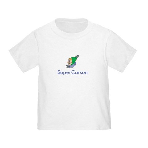  Personalized SuperCarson Carson Superman Hero Baby Infant Toddler Kids Shirt - Birthday and Christmas Collection