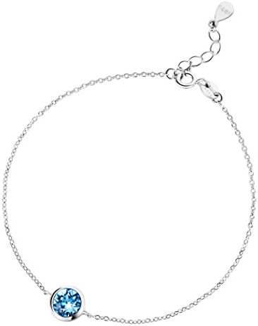 T400 Jewelers Ocean Blue Crystal Bracelet made with Swarovski Elements,best gift for women