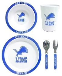 Detroit Lions 5 Piece Children's Dinner Set - Football Sports Merchandise