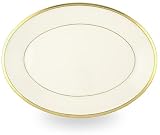 Lenox Eternal White Gold Banded Bone China 13 Oval Platter