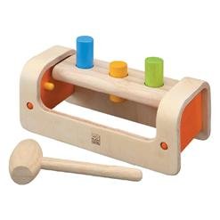 Childrens Toyshop  Toys : PLAN TOYS WOODEN POUNDING BENCH