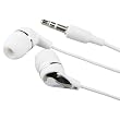 Universal 3.5mm In-Ear Stereo Headset, White / Silver