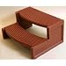 Confer Plastics Handi-Step Resin Spa Step - Redwood HS2-R (Redwood) (14