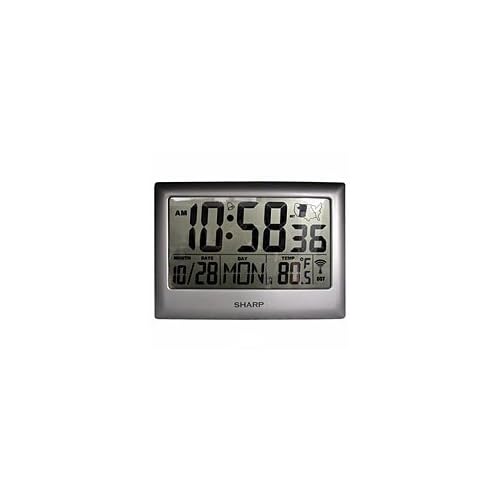 Sharp Atomic Clock with Jumbo Numbers Wall Clocks