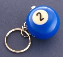 Two Ball Keychain Billiards Billiard Pool 2