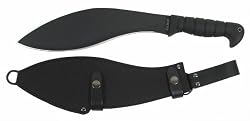 Machete Kukri Machete w/Lthr/Cordura Shth