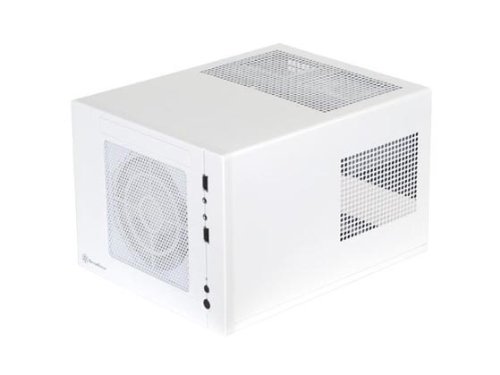 SilverStone Steel SFX 300 W 80Plus Power Supply Mini-ITX Desktop Computer Case SG05W White