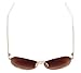 LotFancy Aviator Sunglasses for Women with Case, UV400 Protection, 61MM, Lightweight Eyewear for Driving Fishing Sports, Brown Gradient Lens, Gold Metal Frame