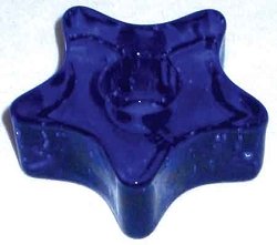 Candle Holder: Star 1/2 Blue (CH117B)