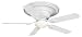 Casablanca Fans C2M72M Silhouette II Fan - Remote Arch White Hugger Ceiling Fan 52"