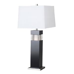 Kenroy Home 20109BL Wyatt Table Lamp, Black with Acrylic Accents by Kenroy Home