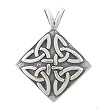 Celtic Dara Knot Pendant in Sterling Silver for Men or Women, #7840