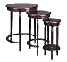 Nesting Tables - Set of 3 Round Nesting Tables in Cherry Finish