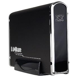 LANShare 3.5" ME-740K USB 2.0/Ethernet Aluminum (NDAS) LAN Sharing IDE Hard Drive Enclosure (Black)
