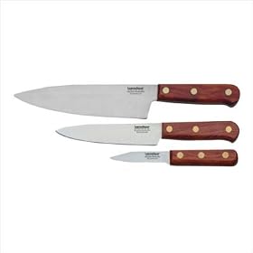 Lamson & Goodnow 39691 Rosewood Stamped 3-Piece Chef Set