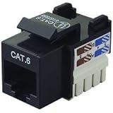 Belkin - Modular insert - RJ-45 - black - 1 port (pack of 25 )