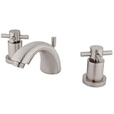 Kingston Brass KS2958DX Concord Mini Widespread Lavatory Faucet, 5-Inch Spout Reach, Satin Nickel (Not CA/VT Compliant)