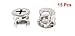 uxcell® Furniture Cam Lock Screw Fittings 13mm Diameter 15 Pcs Silver Tone