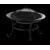 75cm Dia Steel Firebowl with Mesh Safety Lid