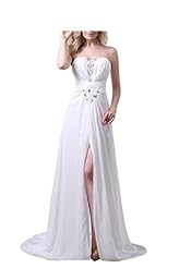 Sexy A-line Above the Knee Chiffon Beaded Sequined Prom Dress  with a Court Train 