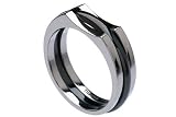 Fusion-Matic [b] Two-Tone Black Titanium Ring