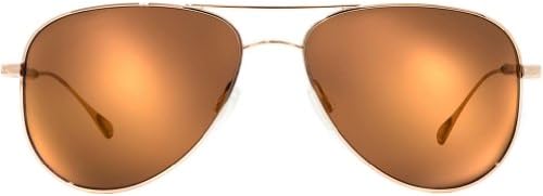 Oliver Peoples Unisex Piedra Polarized Sunglasses - Gold/California Gold Mirror / One Size Fits All
