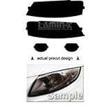 Audi A3 (06-08) Headlight Vinyl Film Covers by LAMIN-X ( Gun Smoked ) by Lamin-x