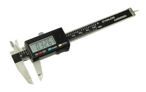 Digital 4" Caliper Stainless Steel with Extra-Large LCD Screen - Instant SAE-Metric Conversion