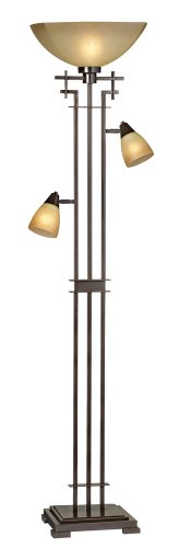 Champagne Glass Three Tier Geometric Tree Torchiere