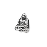 Buddha Charm in Sterling Silver for Reflections, Expression, Kera, Pandora and SilveRado Bracelets & Necklaces
