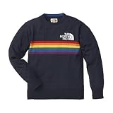 A5 Rainbow Knit Crew N(ネイビー) M AT40761の画像