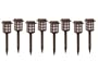 BRINKMANN Patterned Lens Solar 8 Light Set