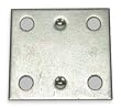 Battalion 1WDJ1 Mending Plate, 1 3/8 Wx1 1/2 In L, PK 4